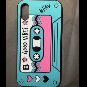 Vintage blue iPhone XR case